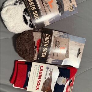 Field & Stream Cozy Cabin Socks - Black, White, Red, Brown
